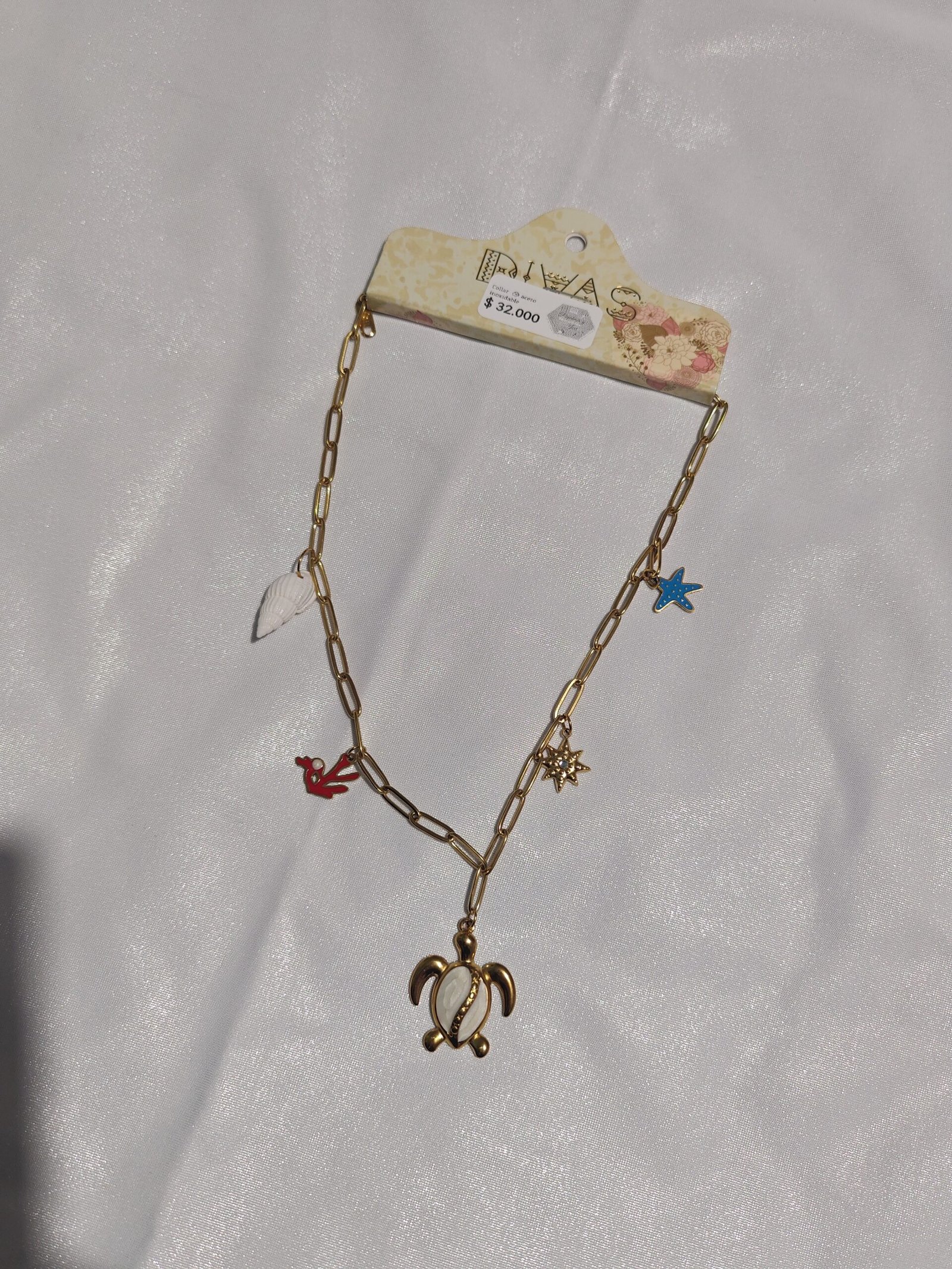 Collar tortuga acero inoxidable - Imagen 2