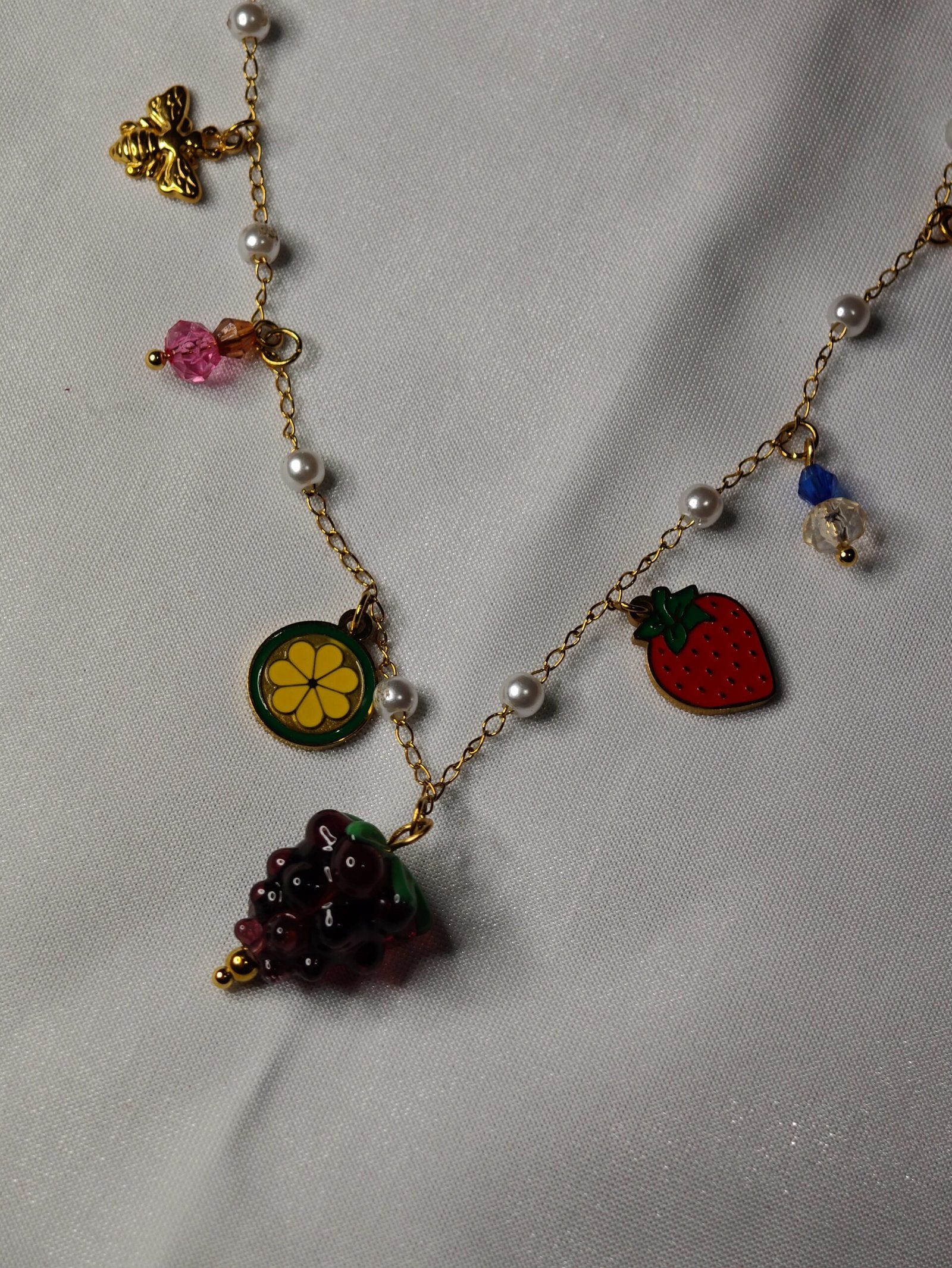 Collar frutas acero inoxidable
